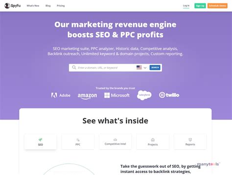 sites like spyfu|spyfu for bing.